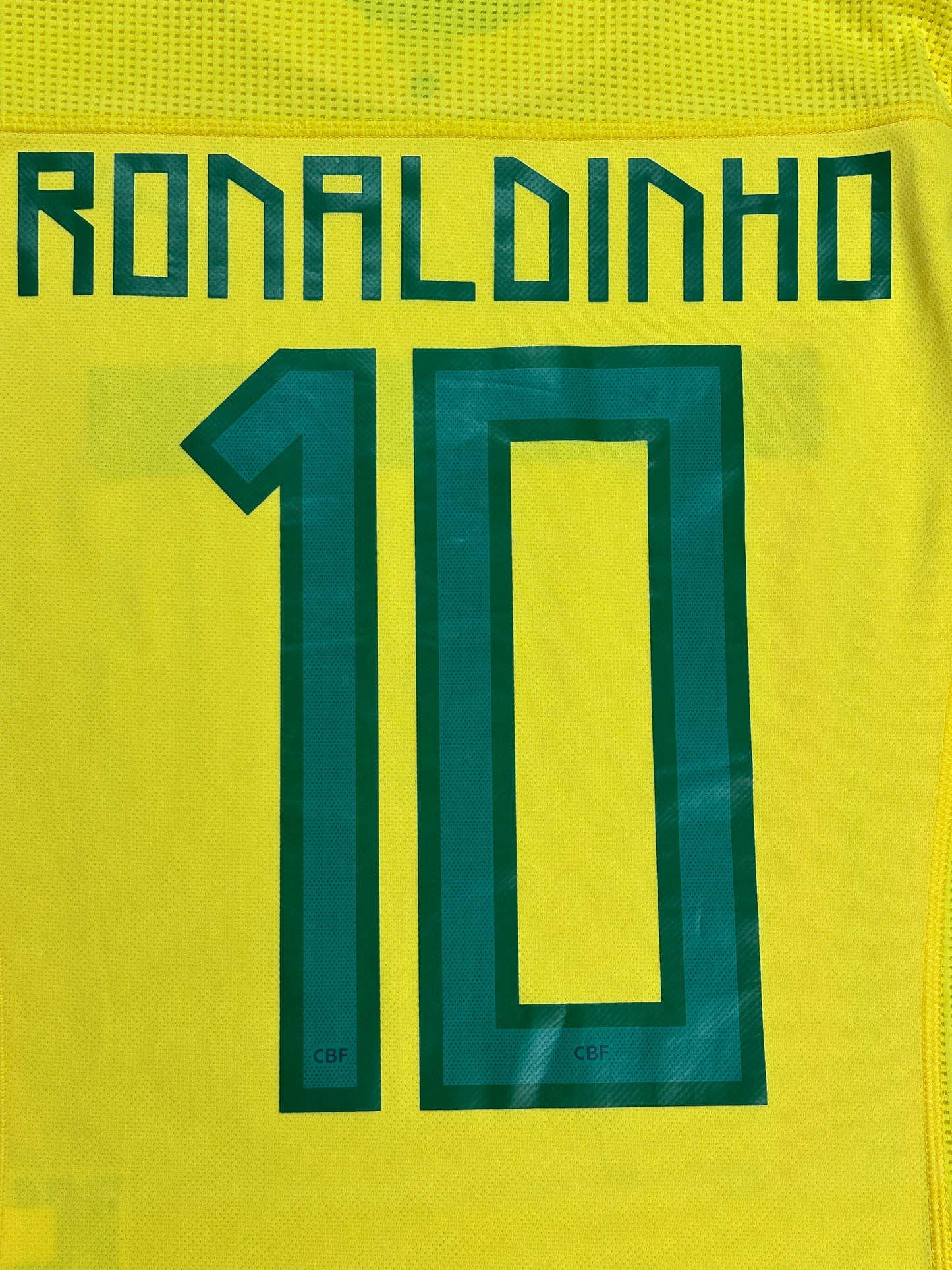 Brazil 2011/12 Ronaldinho Home Jersey (Player Version)