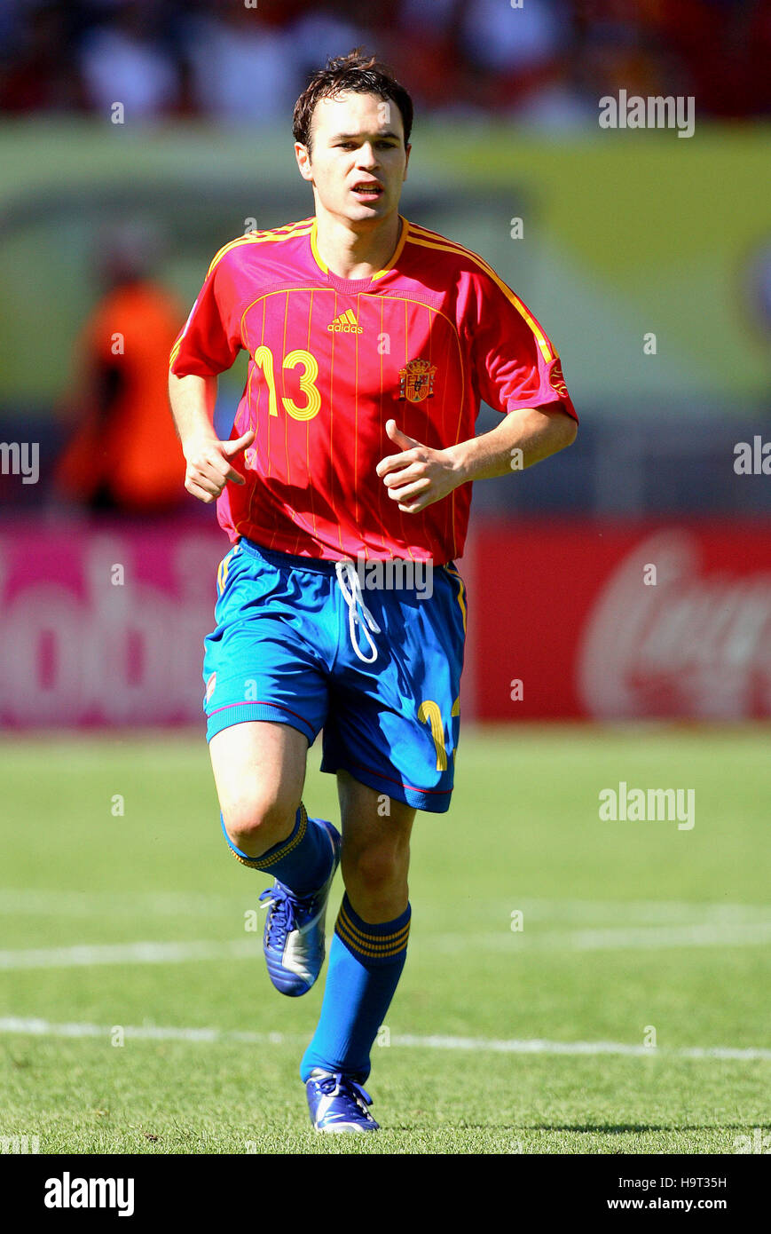 Spain 2006 Iniesta Home Jersey