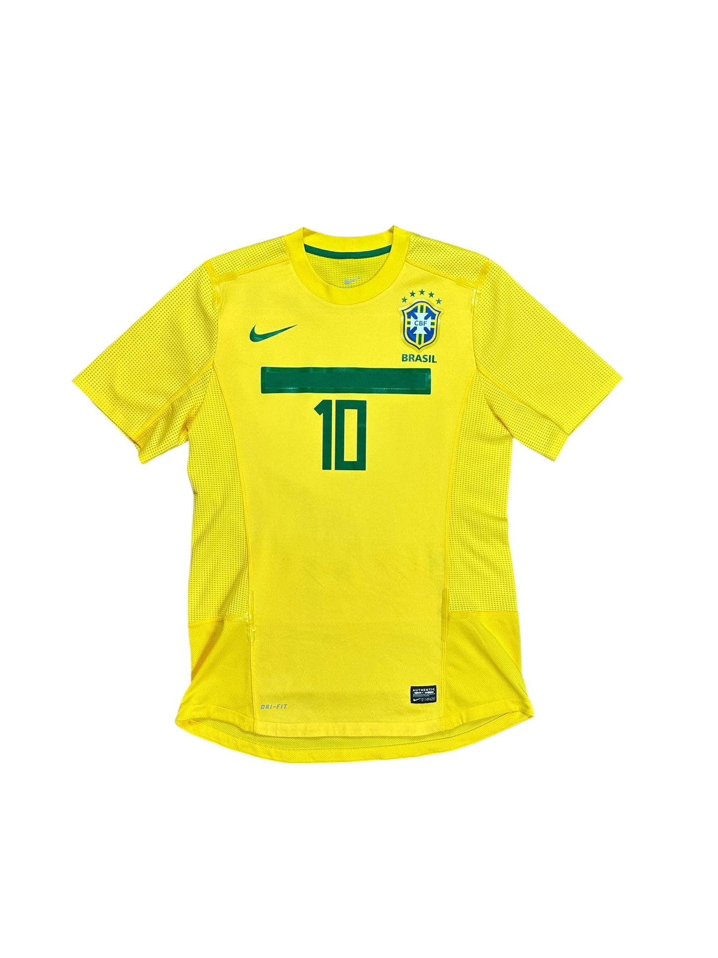 Brazil 2011/12 Ronaldinho Home Jersey (Player Version)