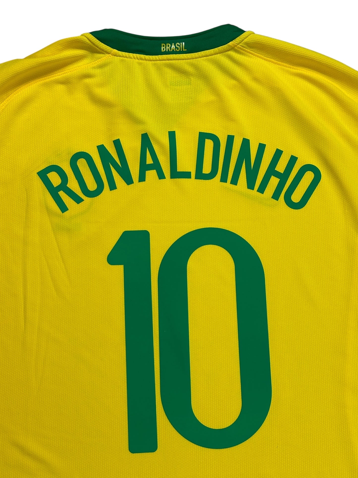 Brazil 2008 Ronaldinho Home Jersey