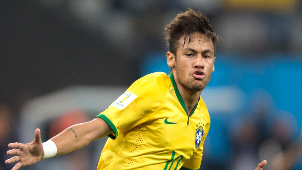 Brazil 2014 Neymar Home Jersey