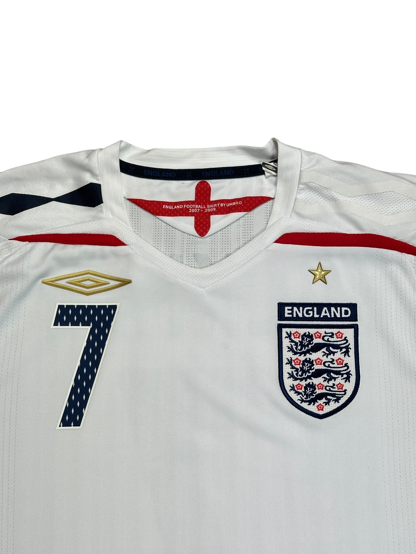 England 2007/09 Beckham Home Jersey