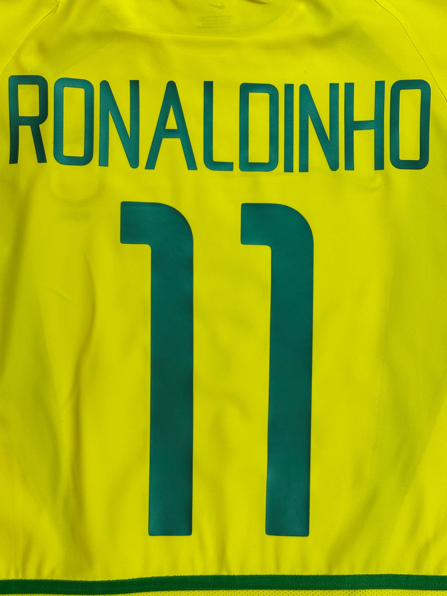 Brazil 2002 Ronaldinho Home Jersey