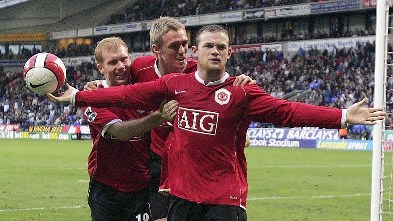Manchester United 2006/07 Rooney Long Sleeve Home Jersey