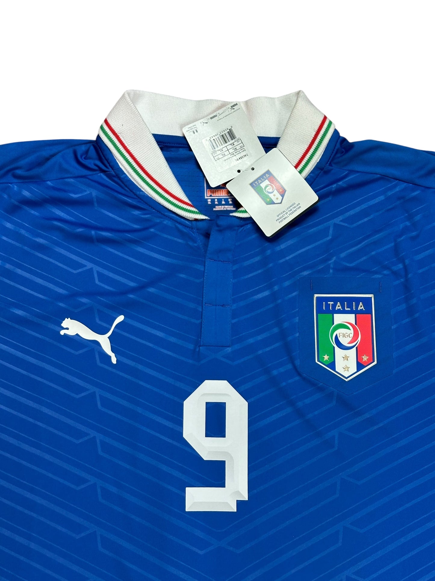 Italy 2012 Balotelli Home Jersey (Player Version)