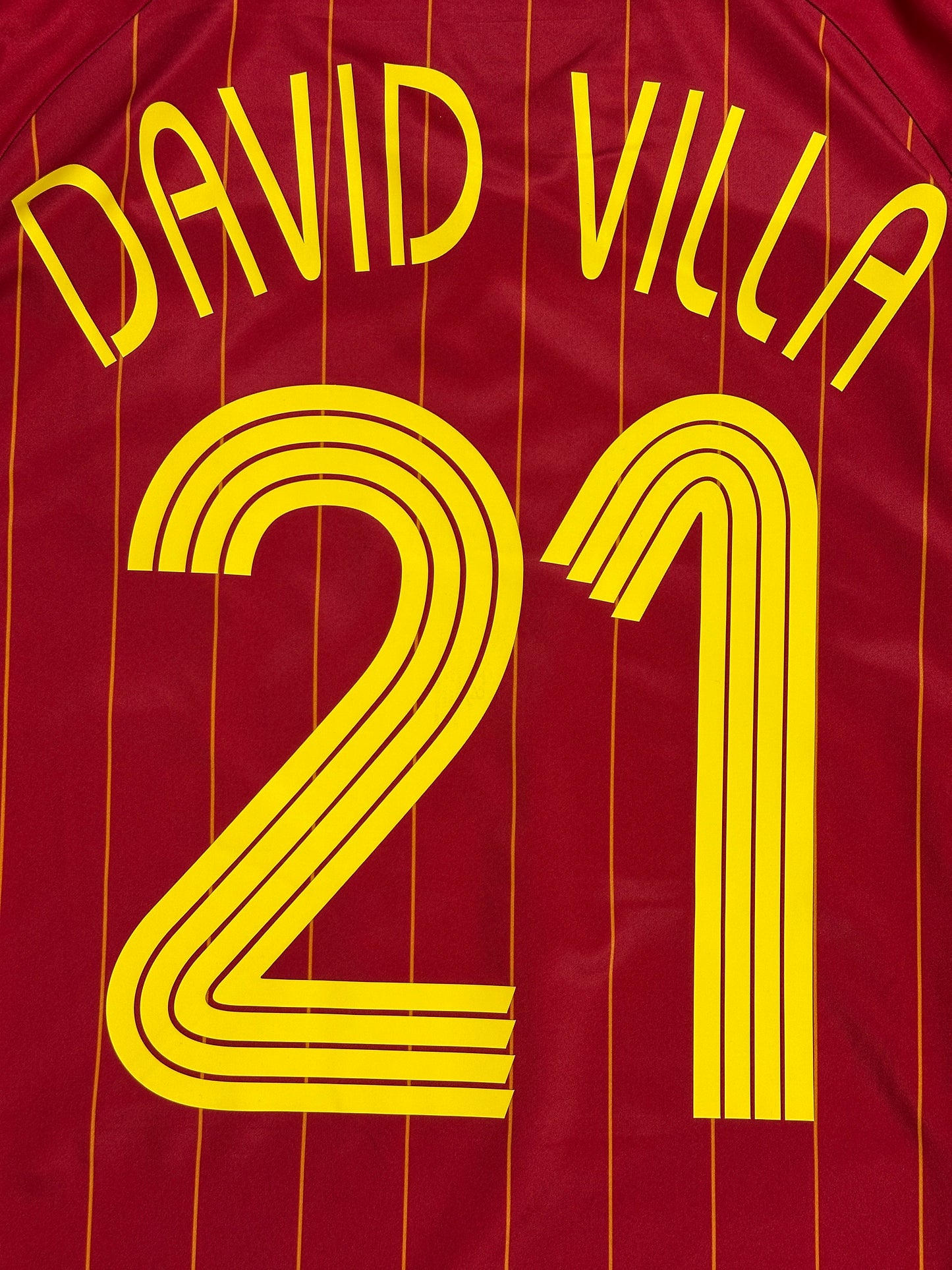 Spain 2006 David Villa Home Jersey