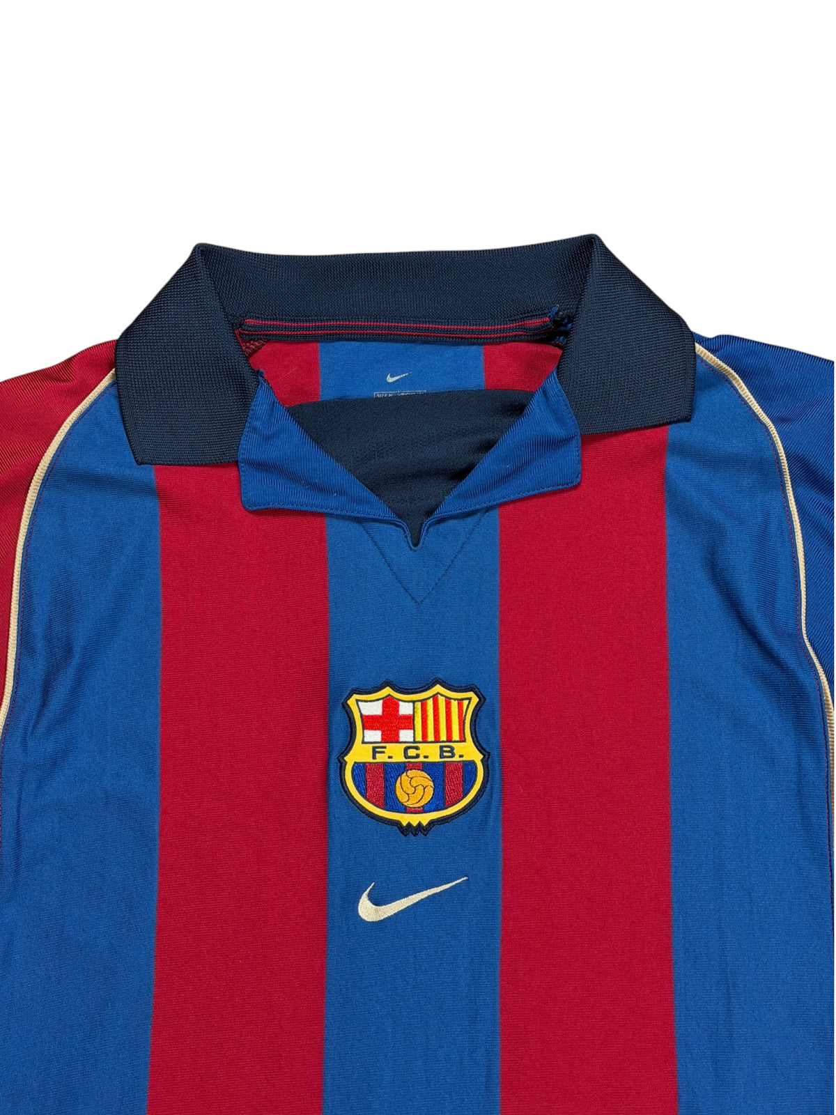 Barcelona 2001/02 Rivaldo Home Jersey