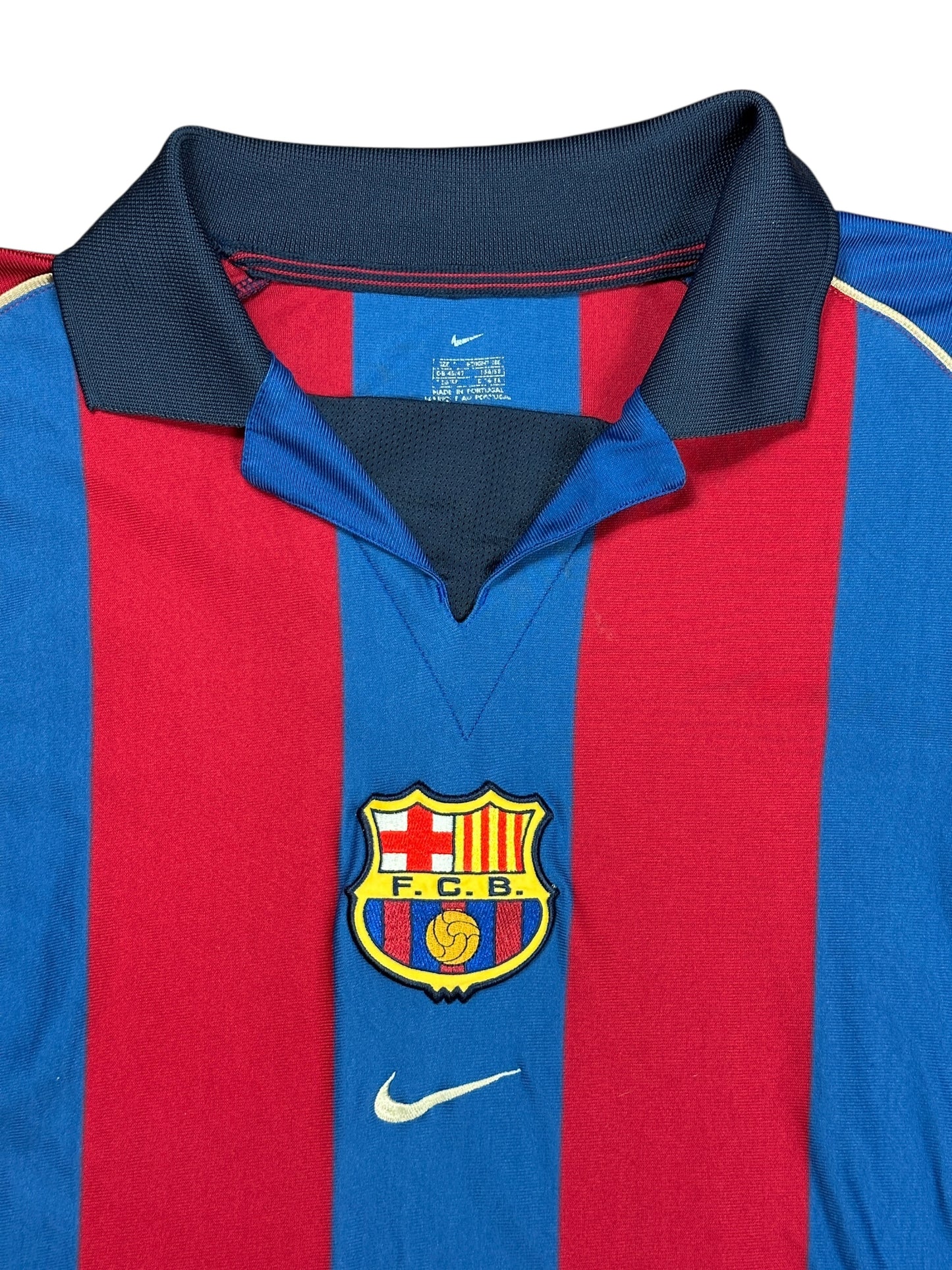 Barcelona 2001/02 Rivaldo Home Jersey