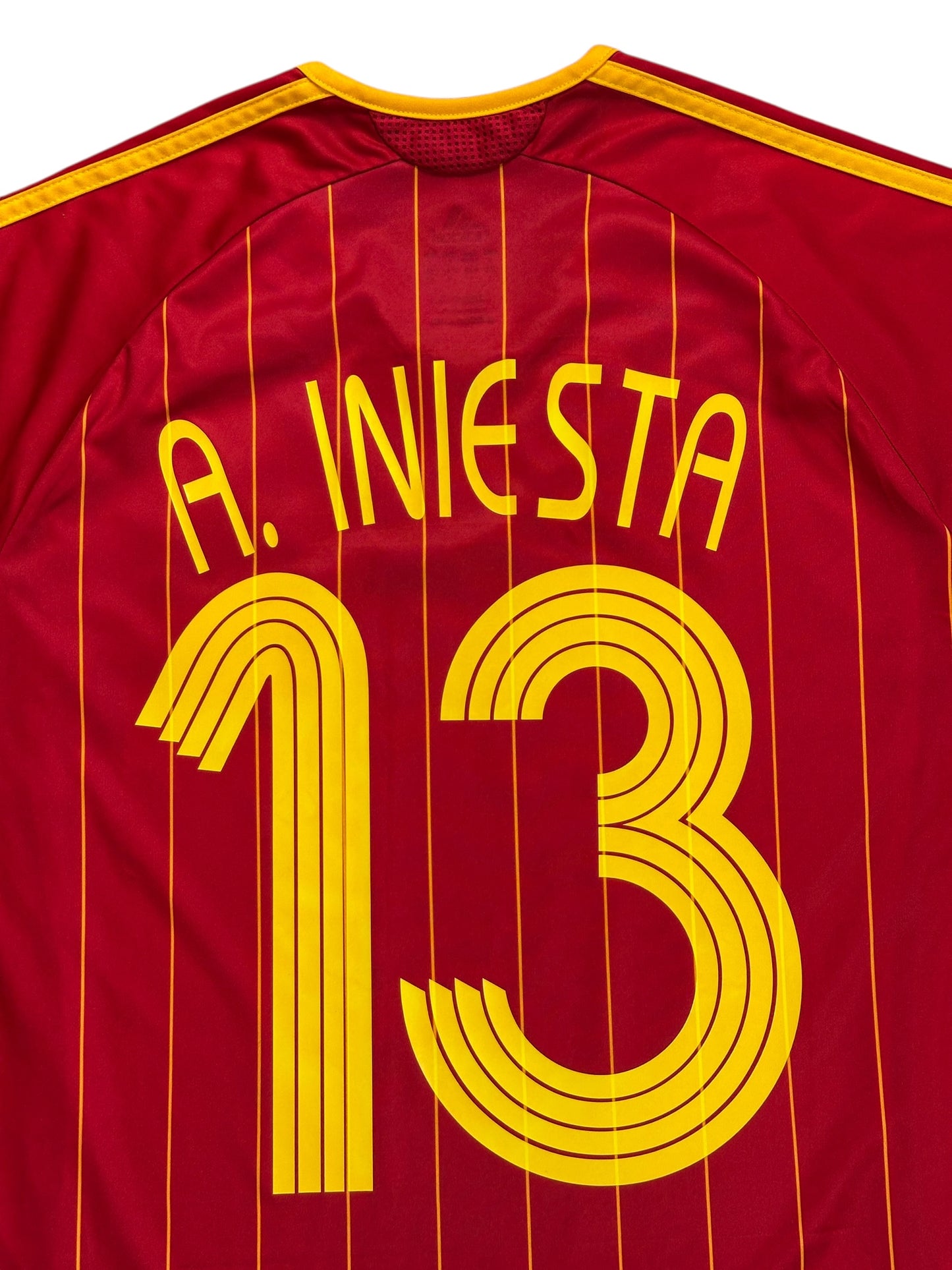 Spain 2006 Iniesta Home Jersey