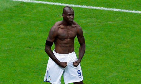 Italy 2012 Balotelli Home Jersey (Player Version)