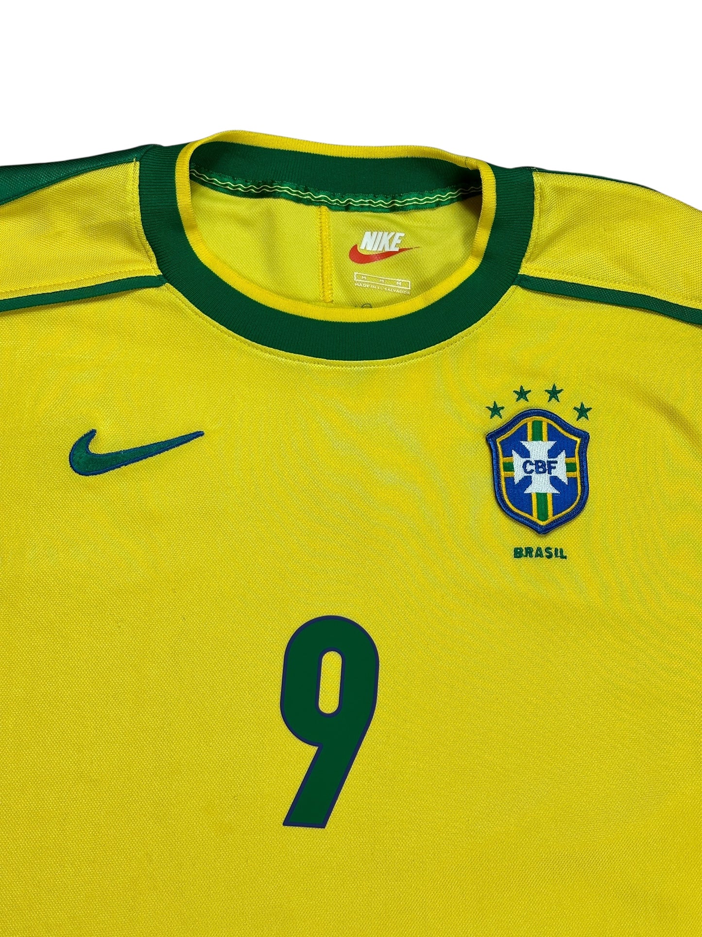 Brazil 1998 Ronaldo Home Jersey