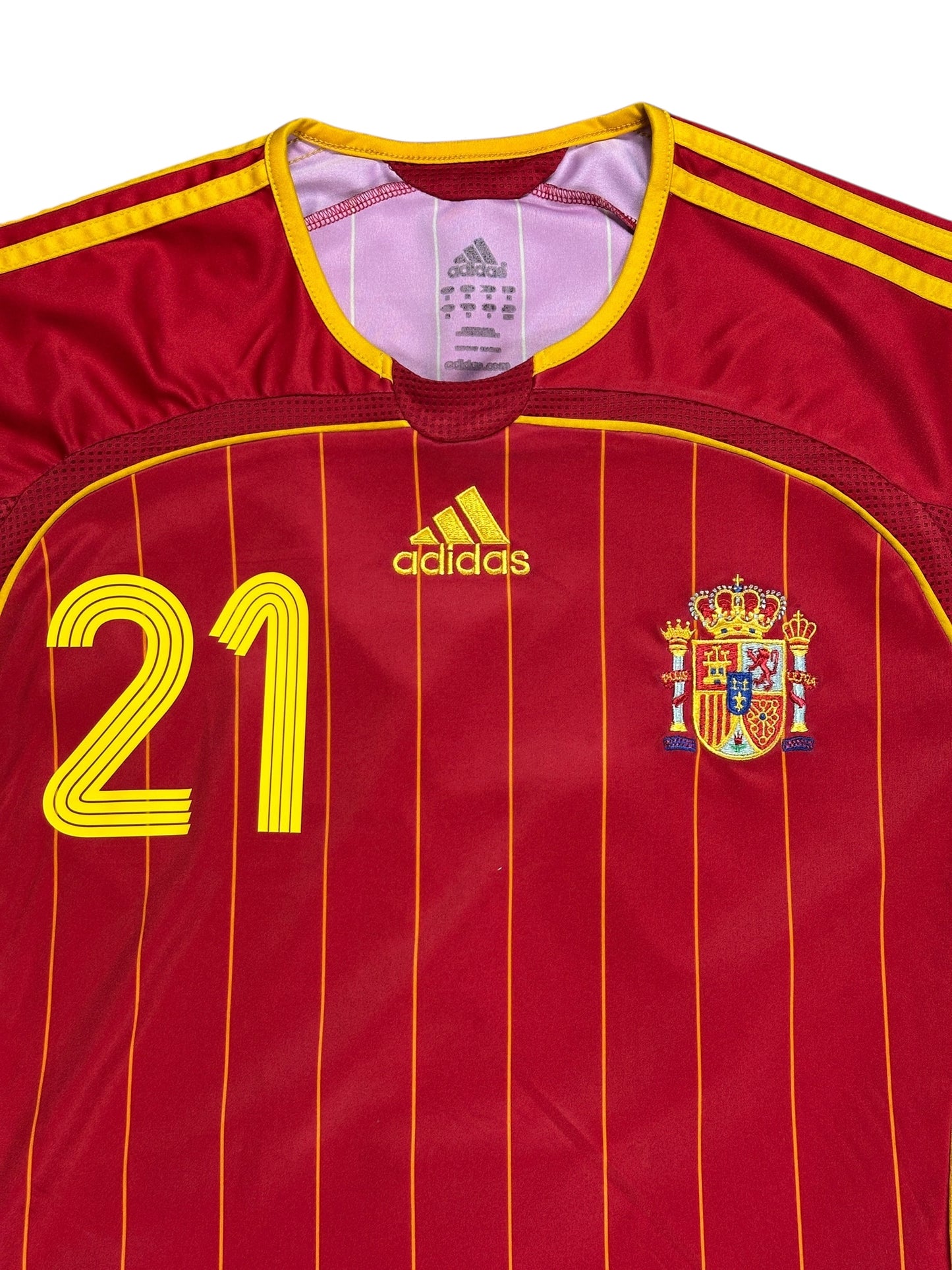 Spain 2006 David Villa Home Jersey