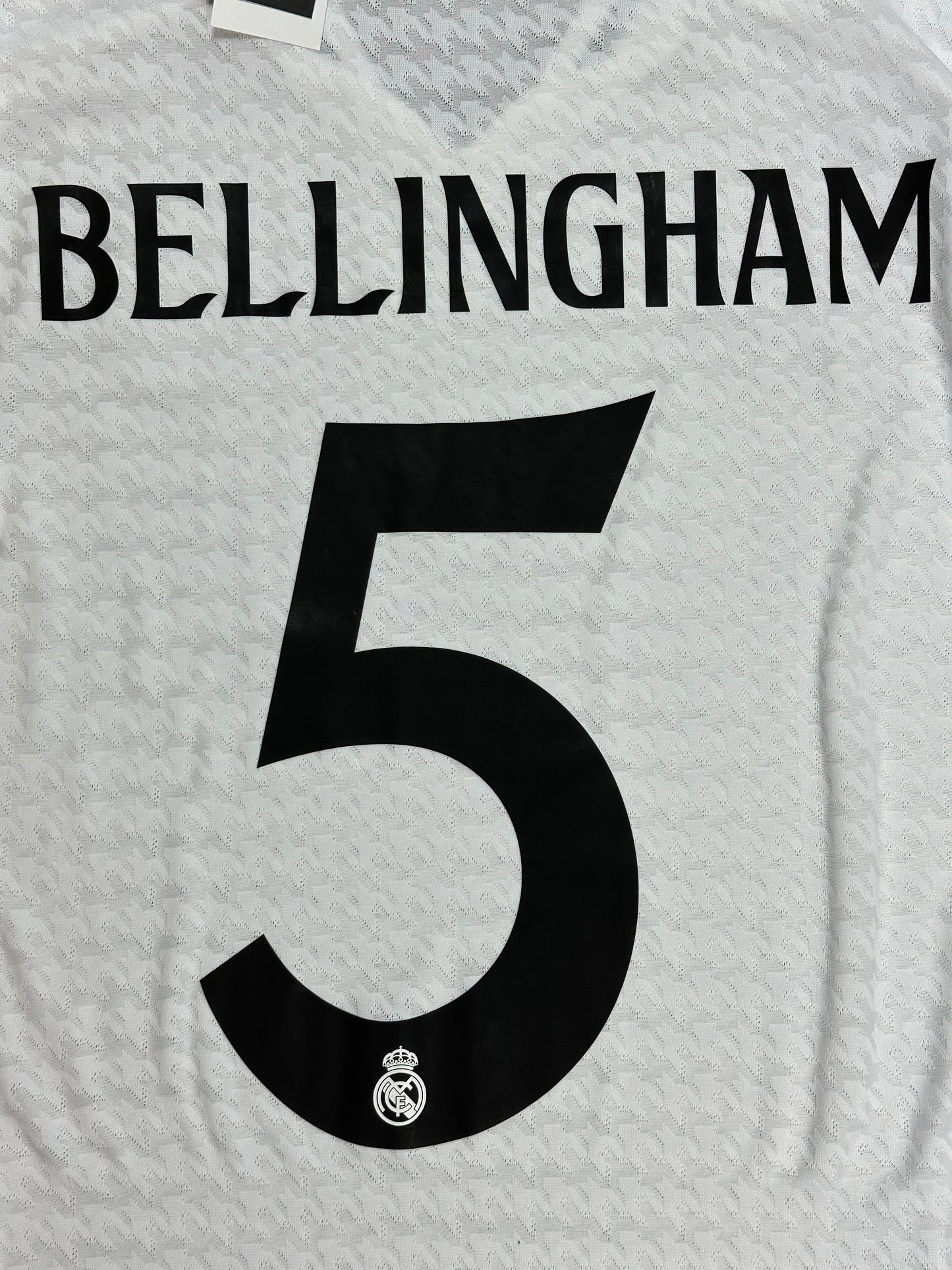 Real Madrid 2024/25 Bellingham Long Sleeve Home Jersey (Player Version)