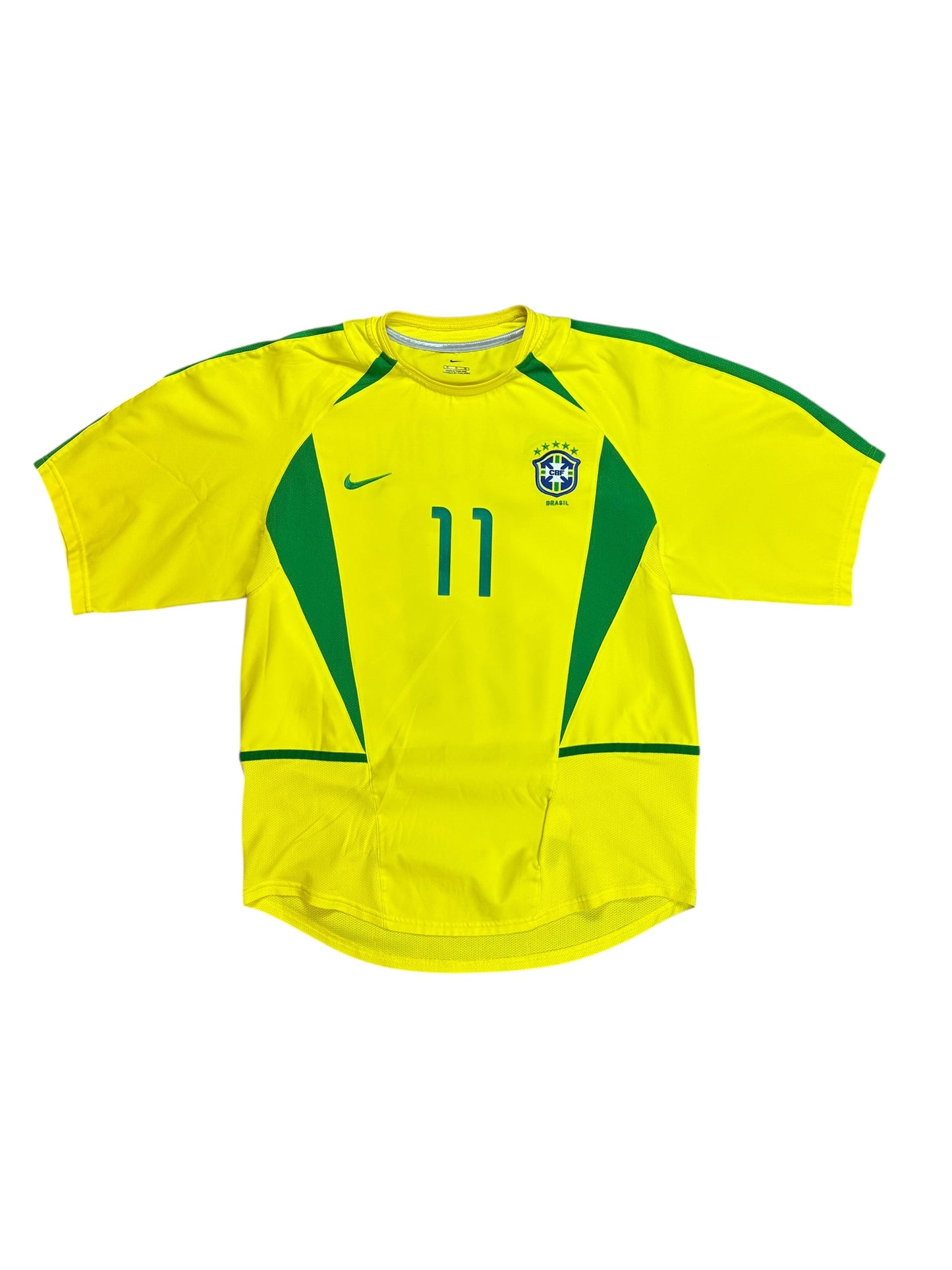 Brazil 2002 Ronaldinho Home Jersey
