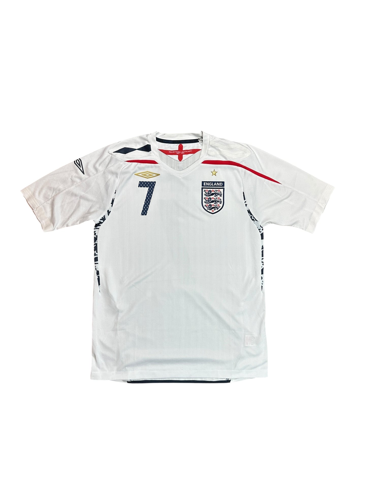 England 2007/09 Beckham Home Jersey