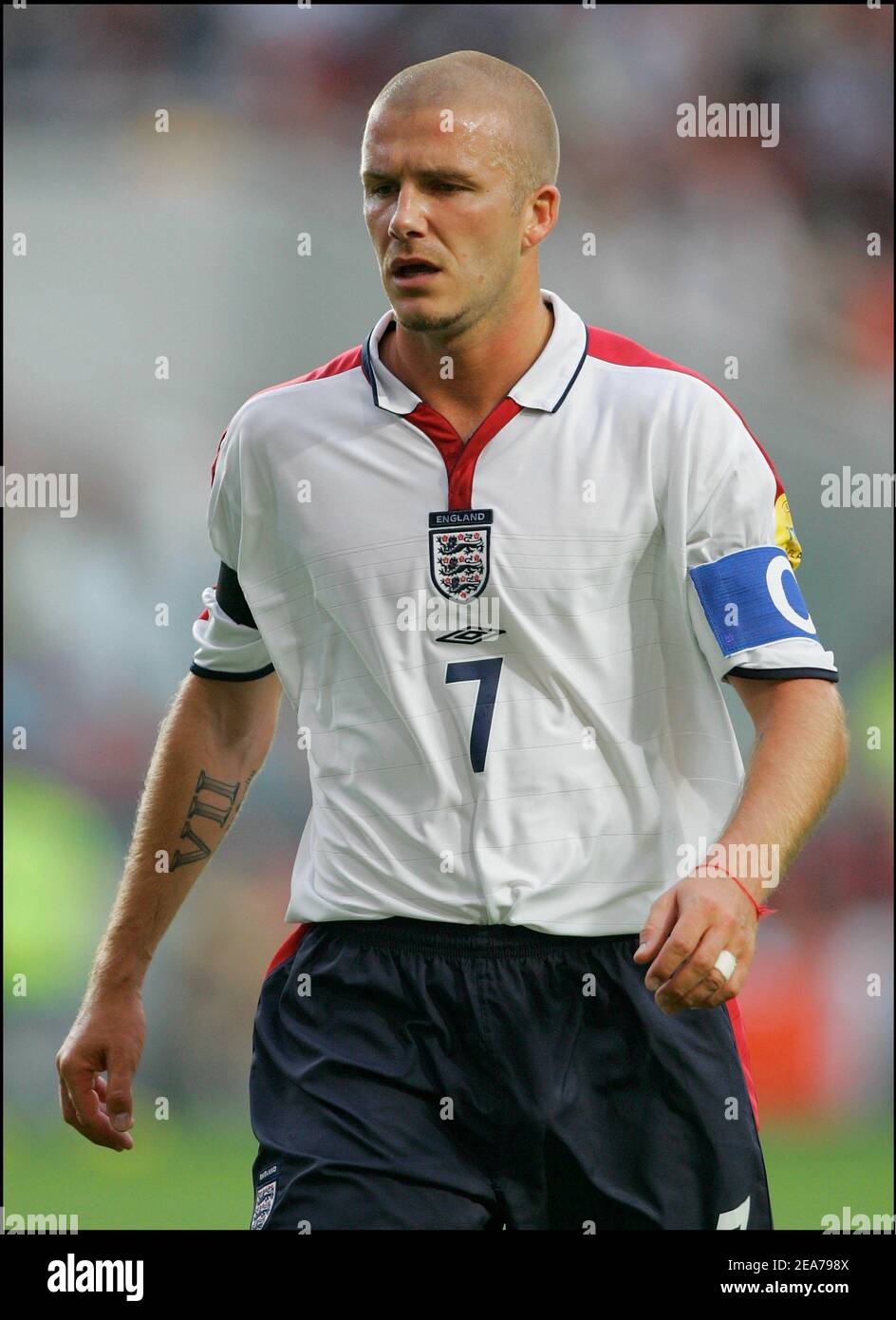 England 2004 Beckham Home Jersey