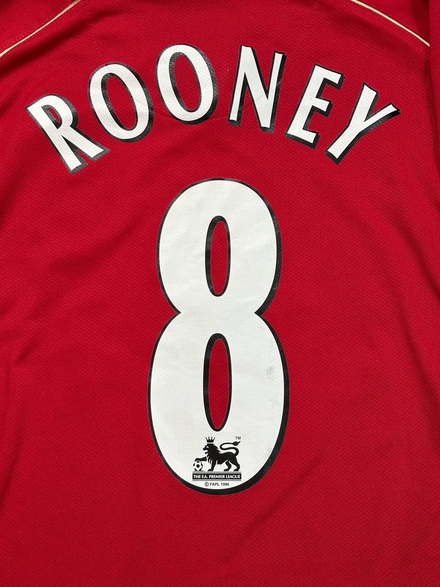 Manchester United 2006/07 Rooney Long Sleeve Home Jersey