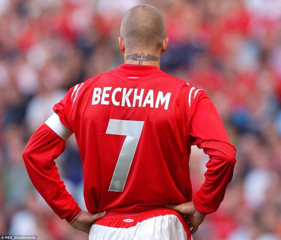England 2004/06 Beckham Away Jersey