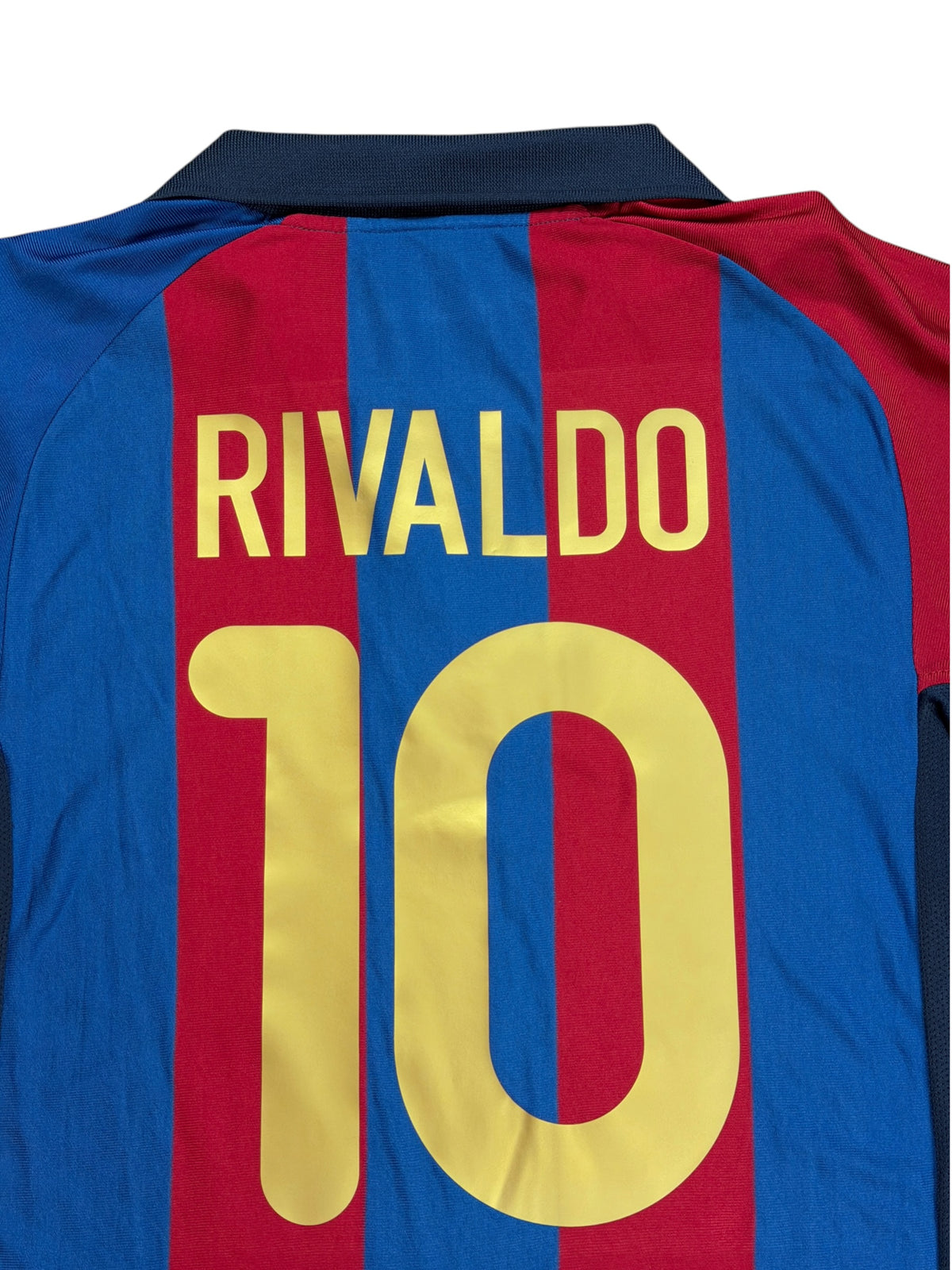 Barcelona 2001/02 Rivaldo Home Jersey