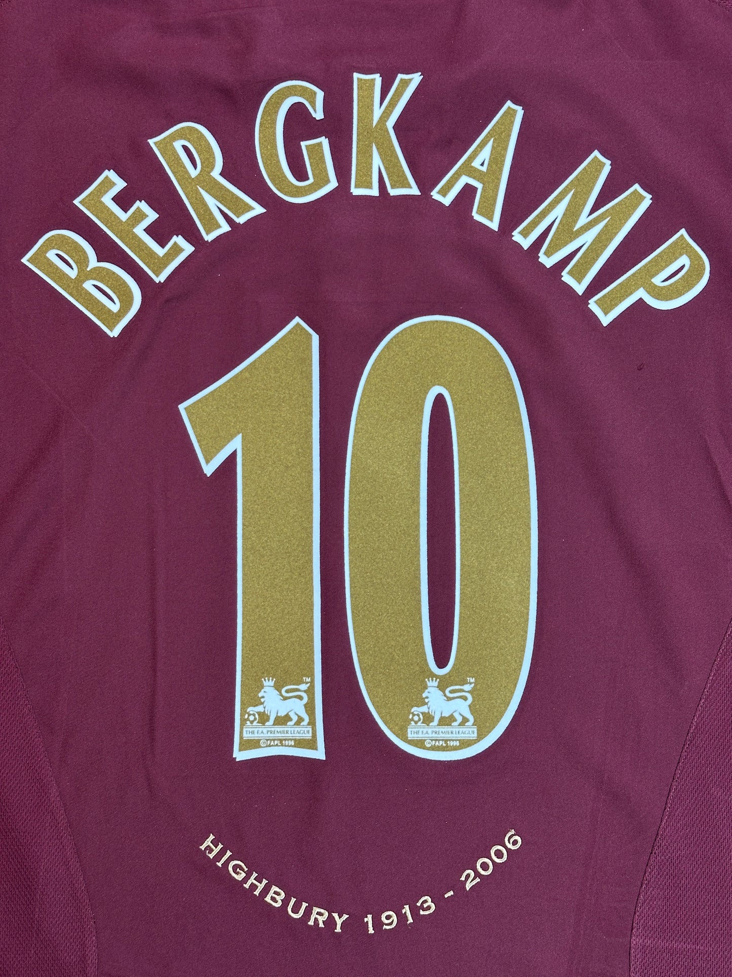 Arsenal 2005/06 Bergkamp Home Jersey