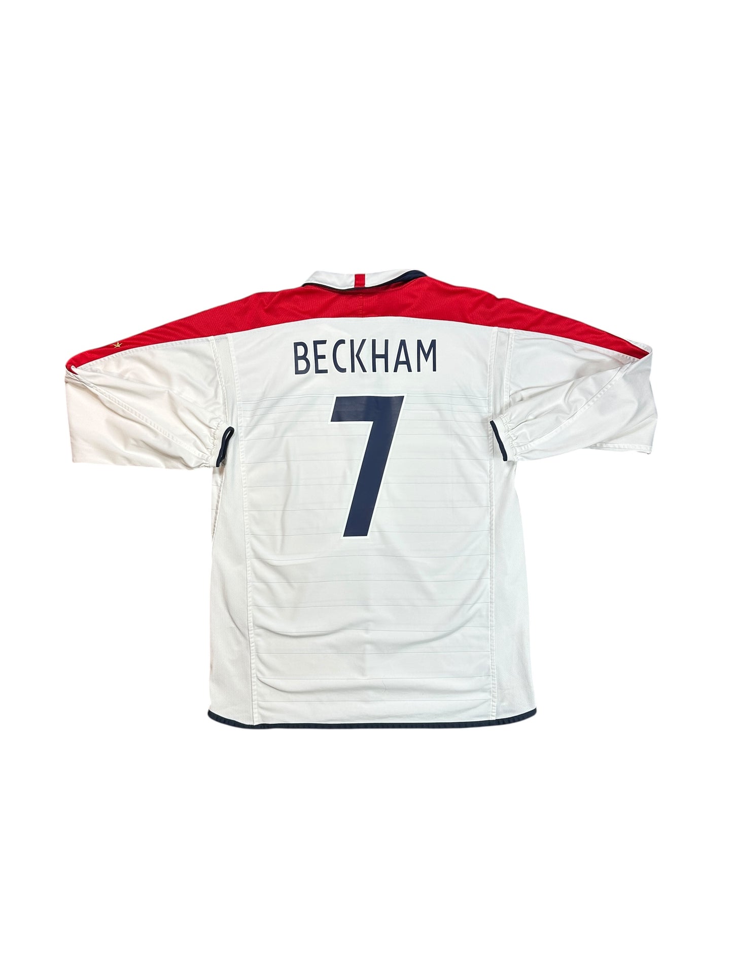 England 2003/05 Beckham Long Sleeve Home Jersey