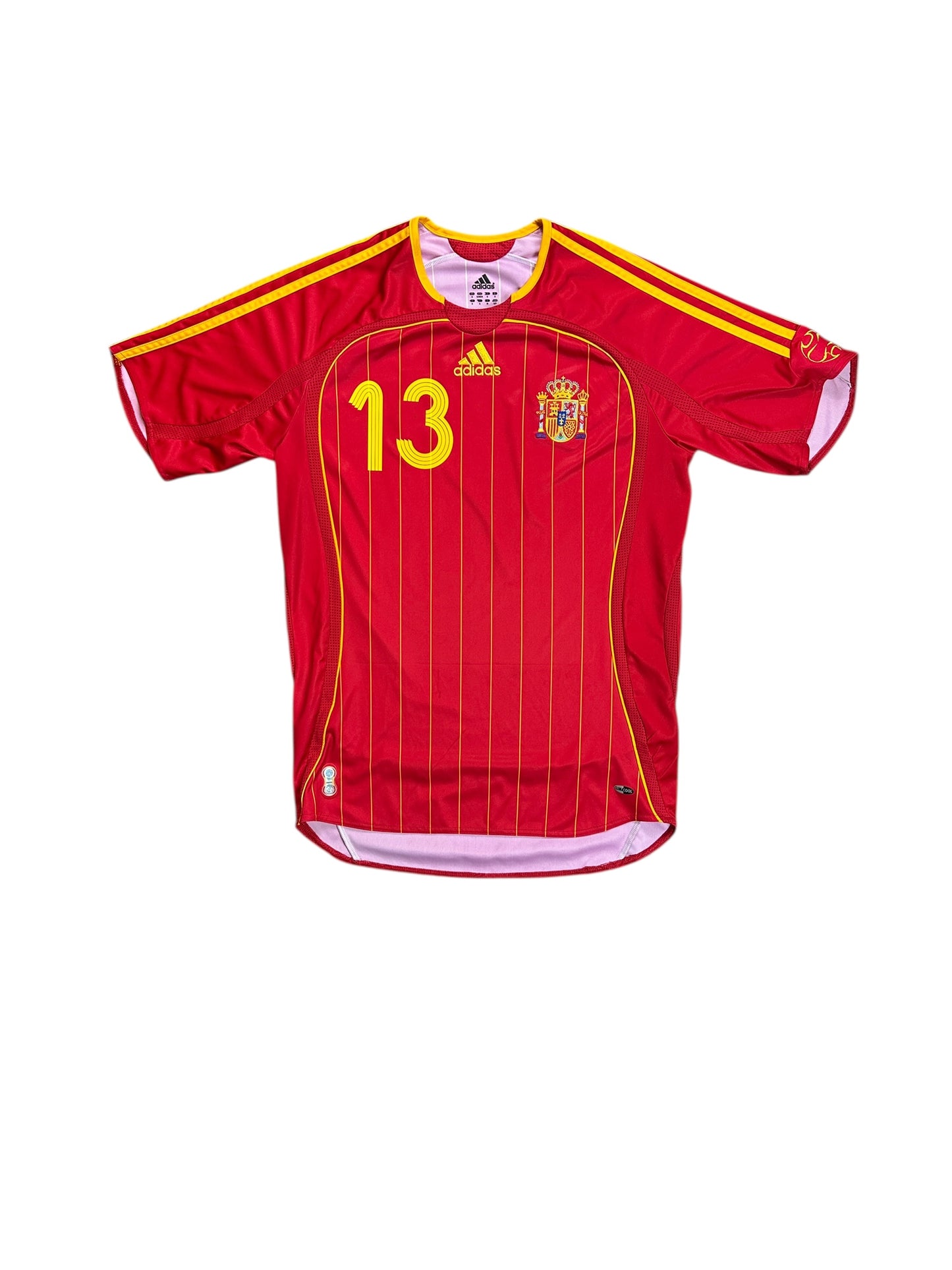 Spain 2006 Iniesta Home Jersey