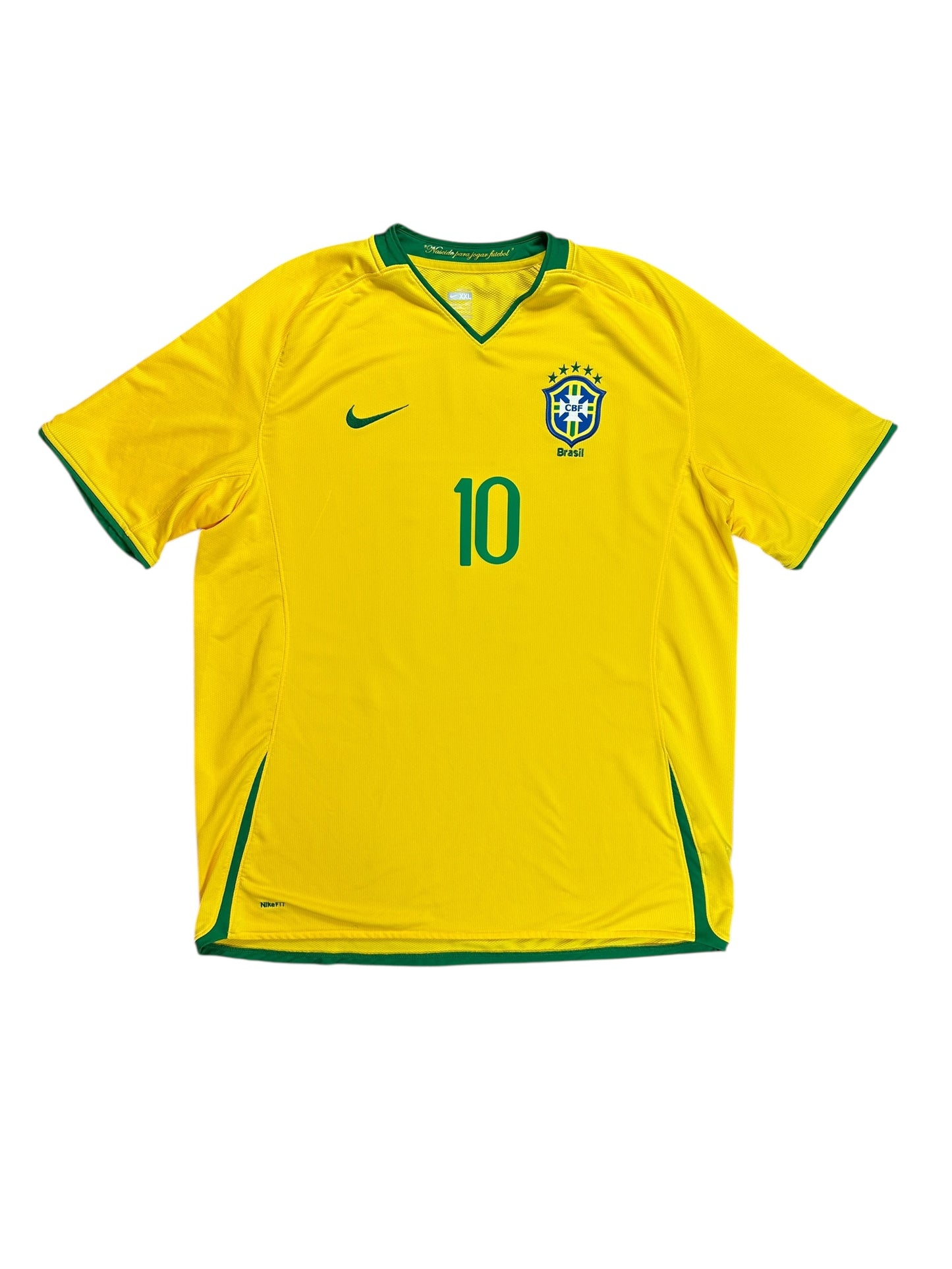 Brazil 2008 Ronaldinho Home Jersey
