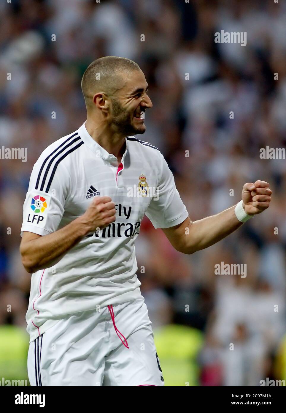 Real Madrid 2014/15 Benzema Long Sleeve Home Jersey