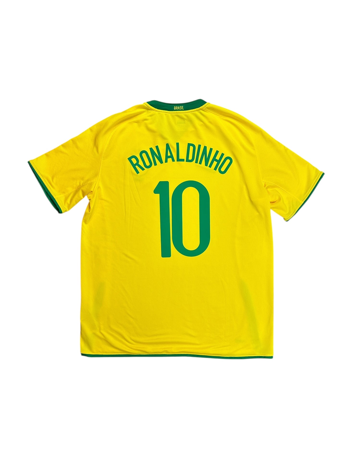 Brazil 2008 Ronaldinho Home Jersey
