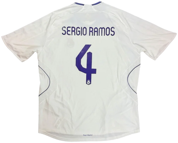 Real Madrid 2007/08 Sergio Ramos Home Jersey