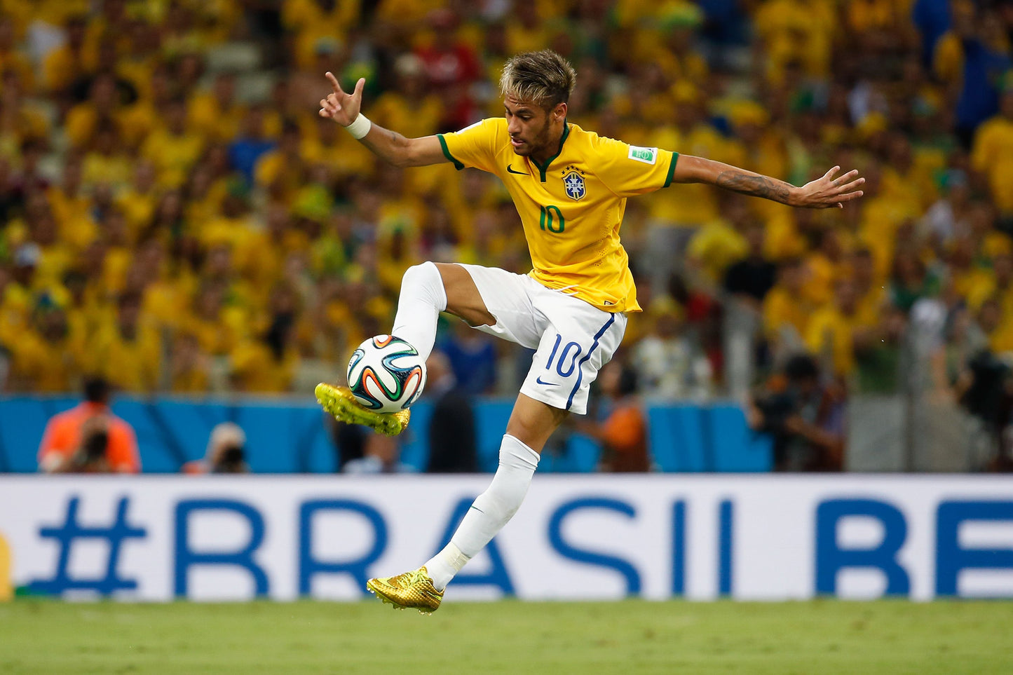 Brazil 2014 Neymar Home Jersey