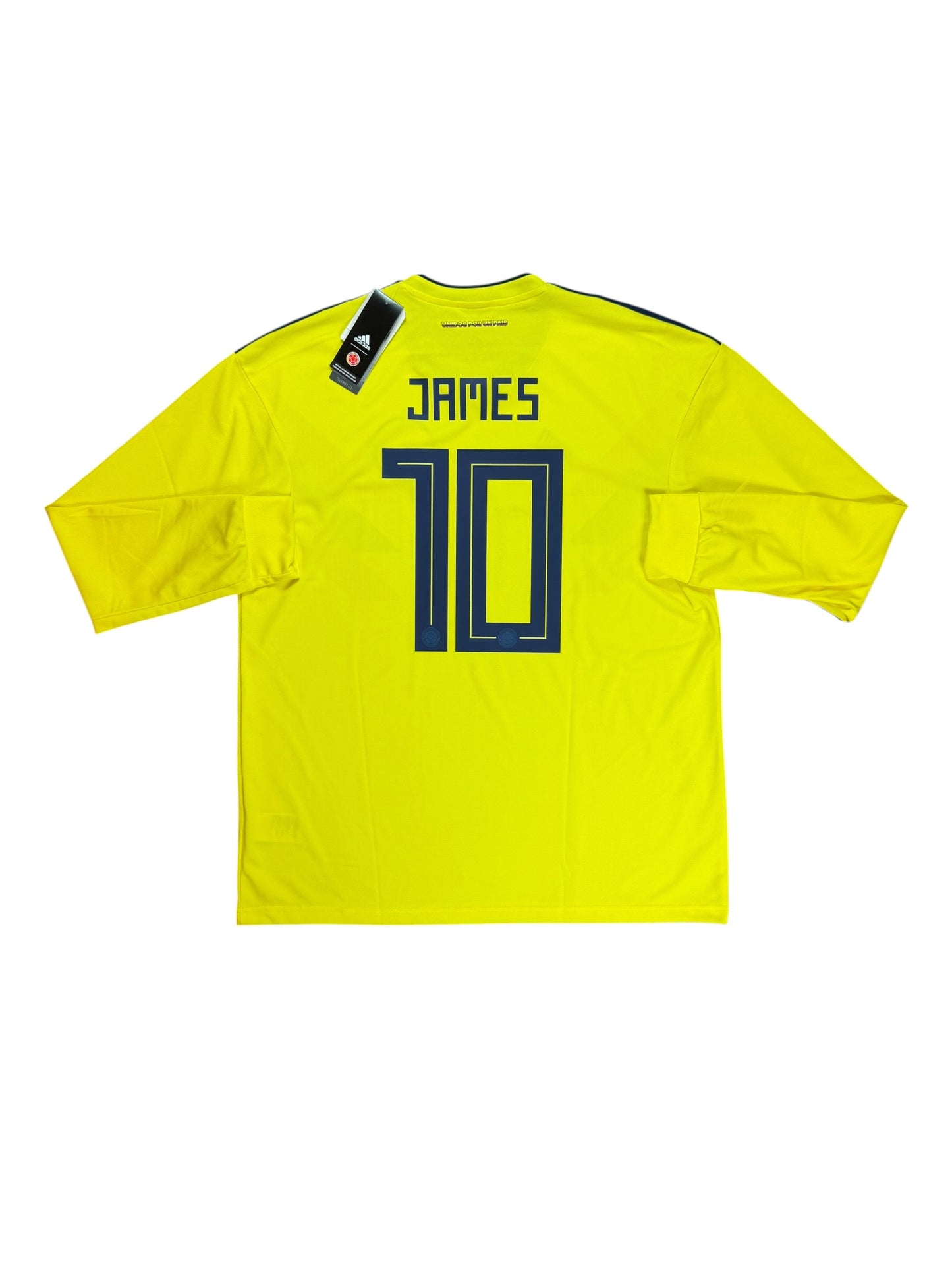 Colombia 2018 James Long Sleeve Home Jersey