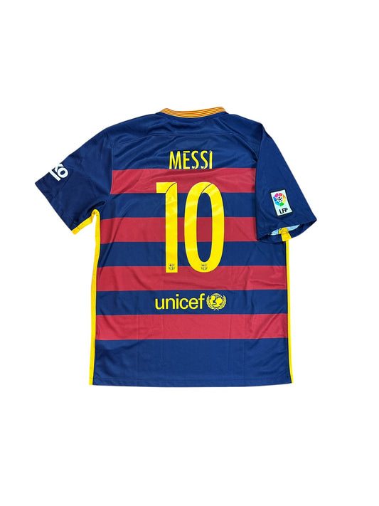 Barcelona 2015/16 Messi Home Jersey (Comes With Shorts)