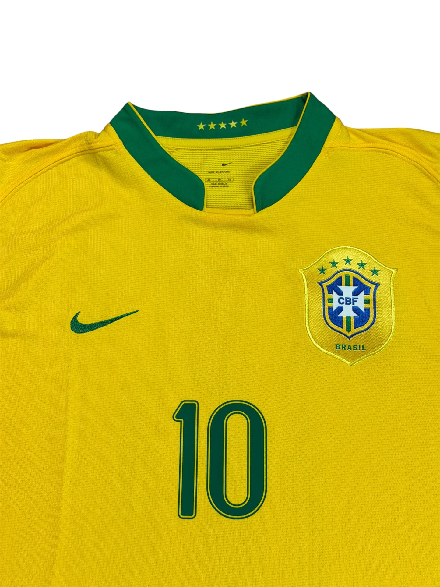 Brazil 2006 Ronaldinho Home Jersey