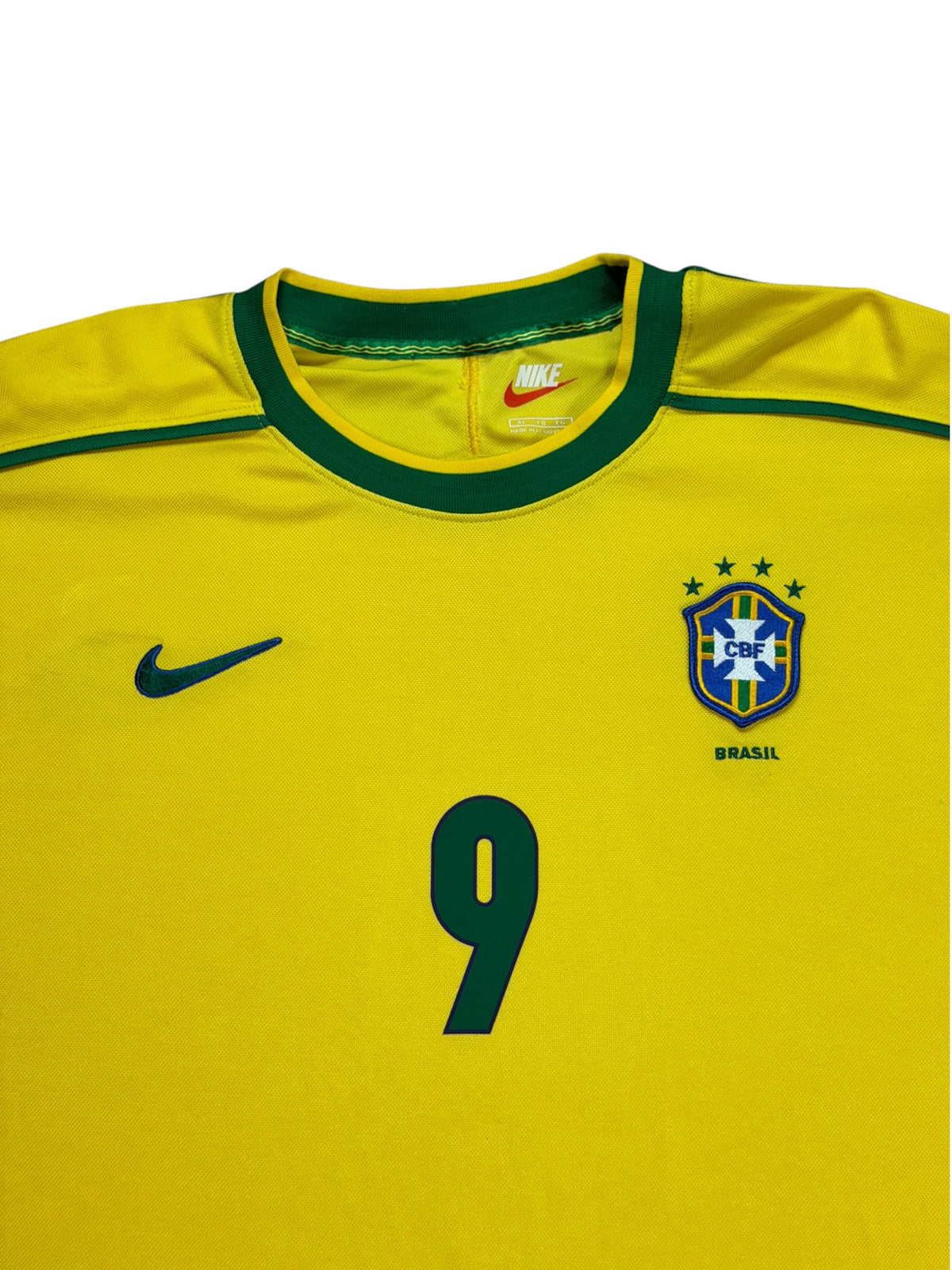 Brazil 1998 Ronaldo Home Jersey