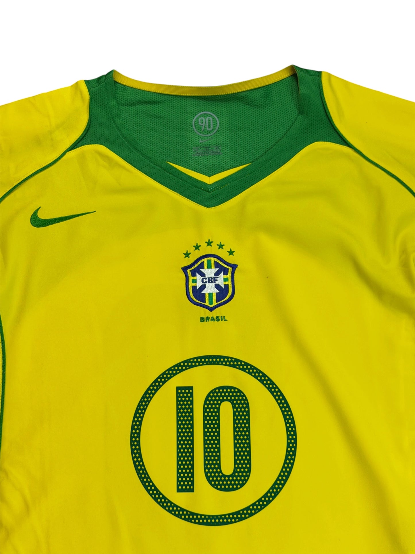 Brazil 2004 Ronaldinho Home Jersey