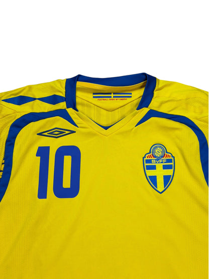 Sweden 2008 Ibrahimovic Home Jersey
