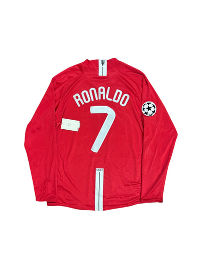Manchester United 2007/08 Cristiano Ronaldo Long Sleeve Home Jersey