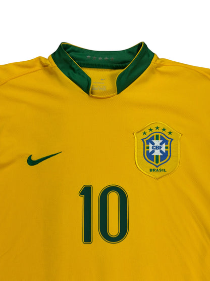 Brazil 2006 Ronaldinho Home Jersey