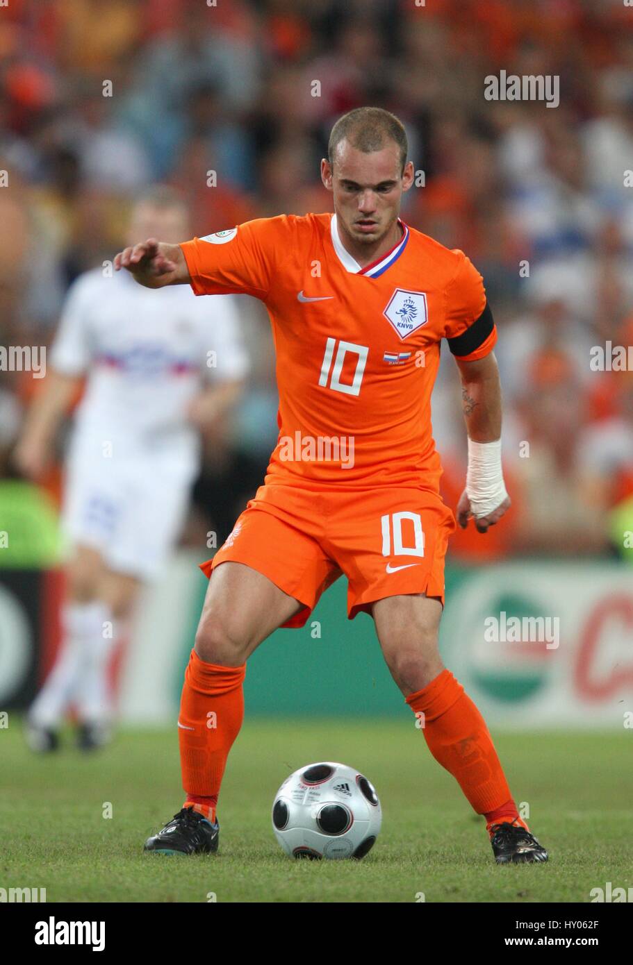 Netherlands 2008 Sneijder Home Jersey