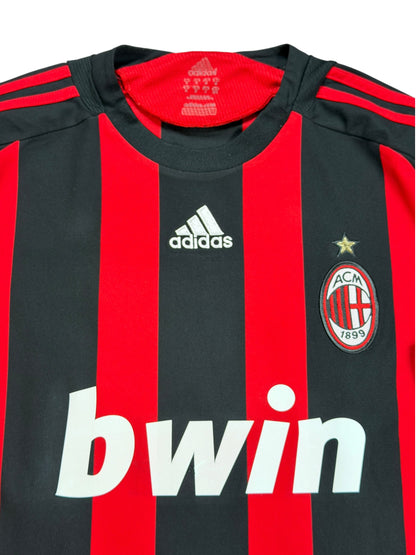 Ac Milan 2008/09 Ronaldinho Long Sleeve Home Jersey