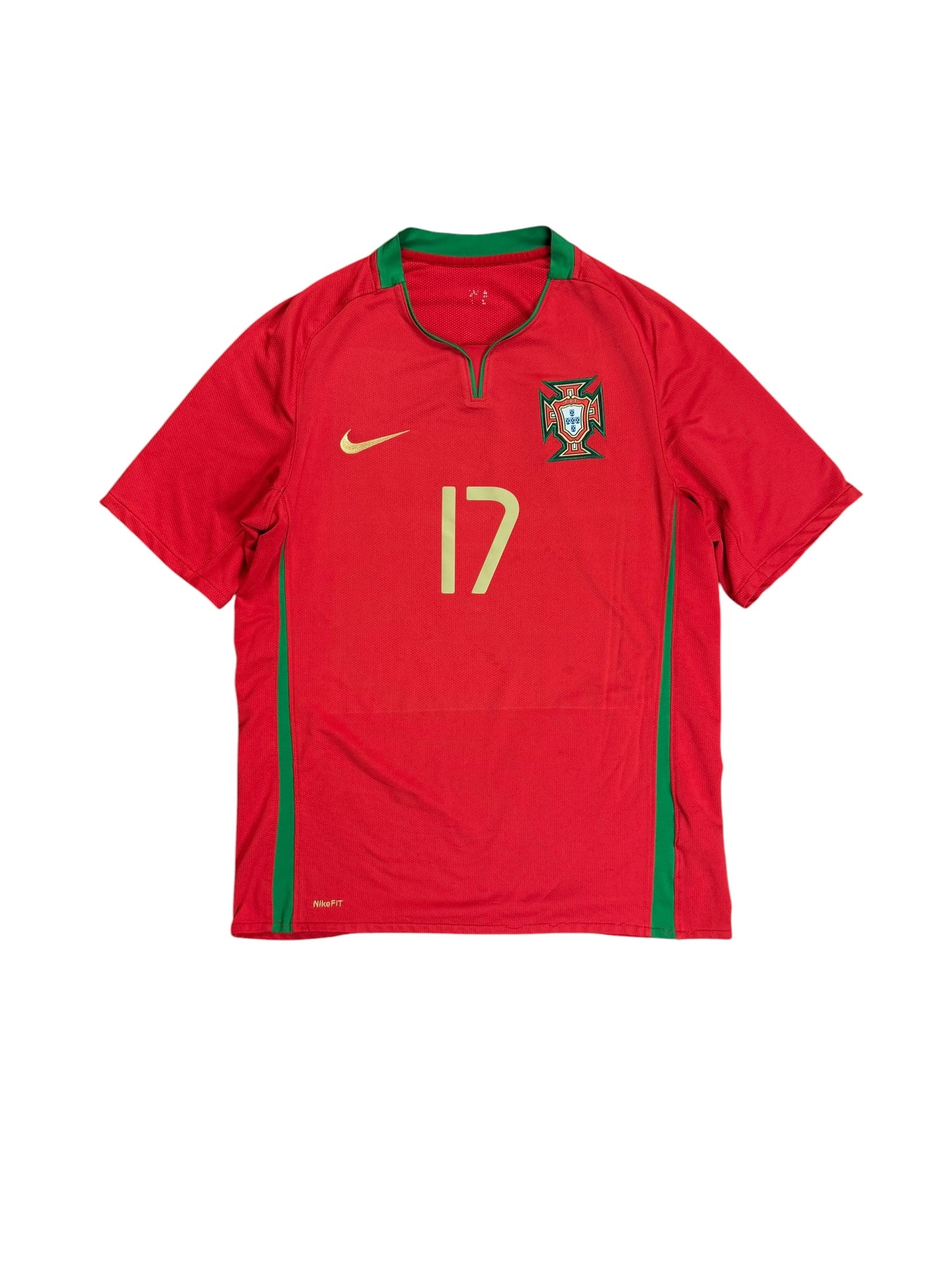 Portugal 2008 Quaresma Home Jersey