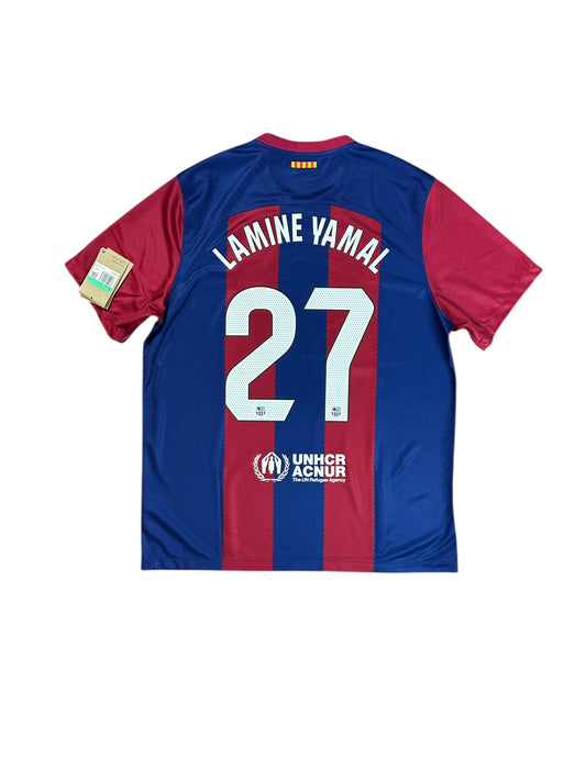 Barcelona 2023/24 Lamine Yamal Home Jersey