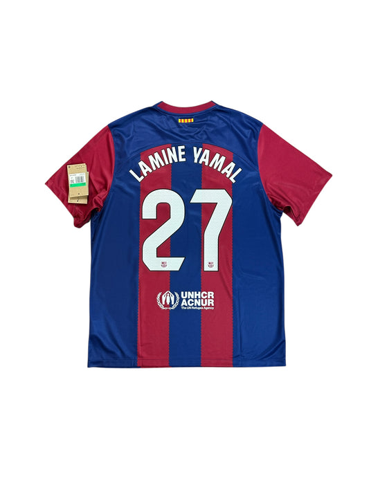 Barcelona 2023/24 Lamine Yamal Home Jersey