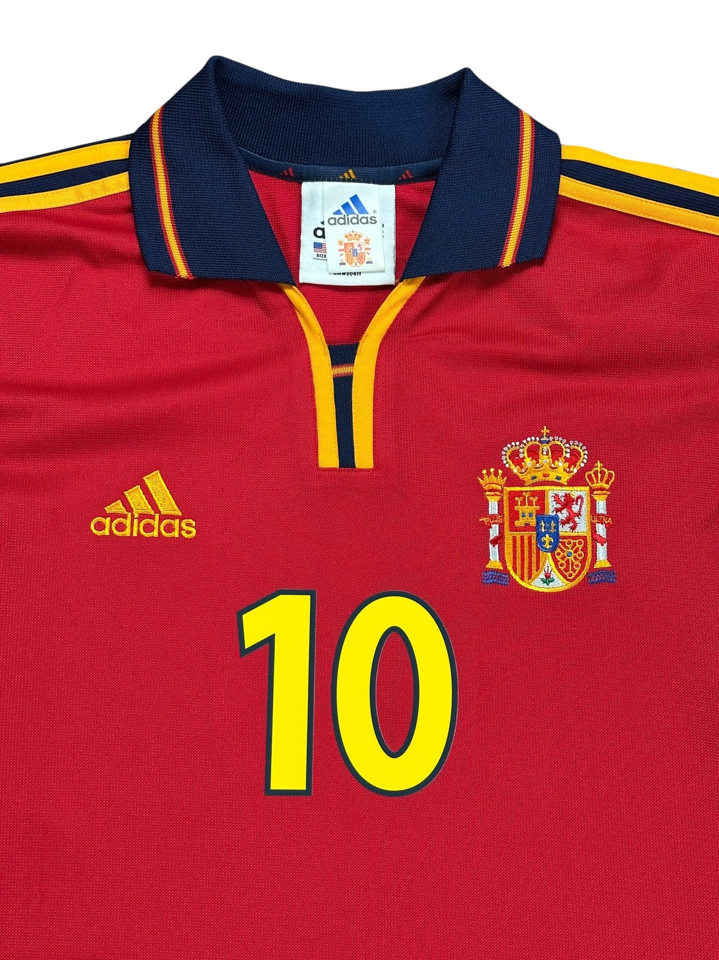Spain 2000 Raul Home Jersey