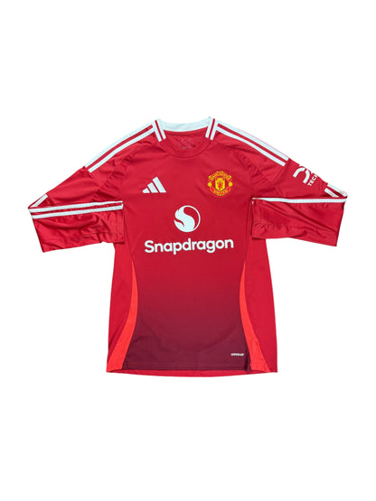 Manchester United 2024/25 Bruno Fernandes Long Sleeve Home Jersey