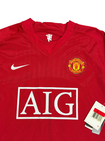 Manchester United 2007/08 Cristiano Ronaldo Long Sleeve Home Jersey