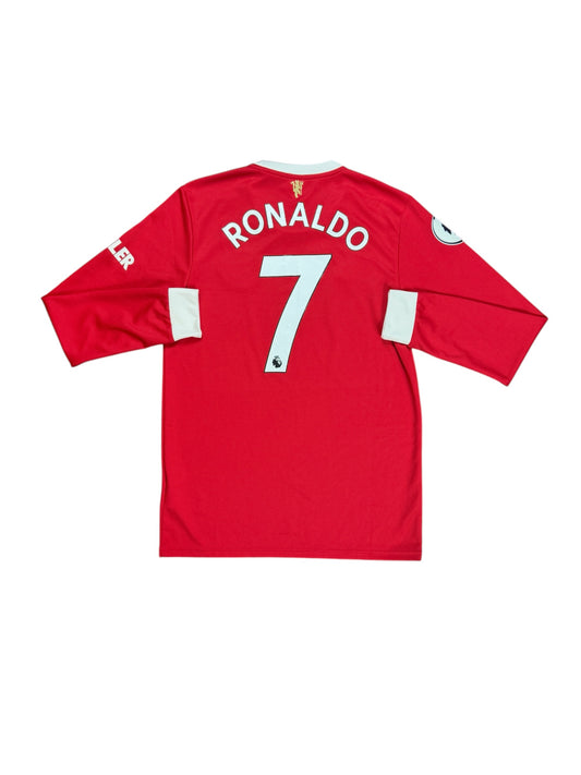 Manchester United 2021/22 Cristiano Ronaldo Long Sleeve Home Jersey