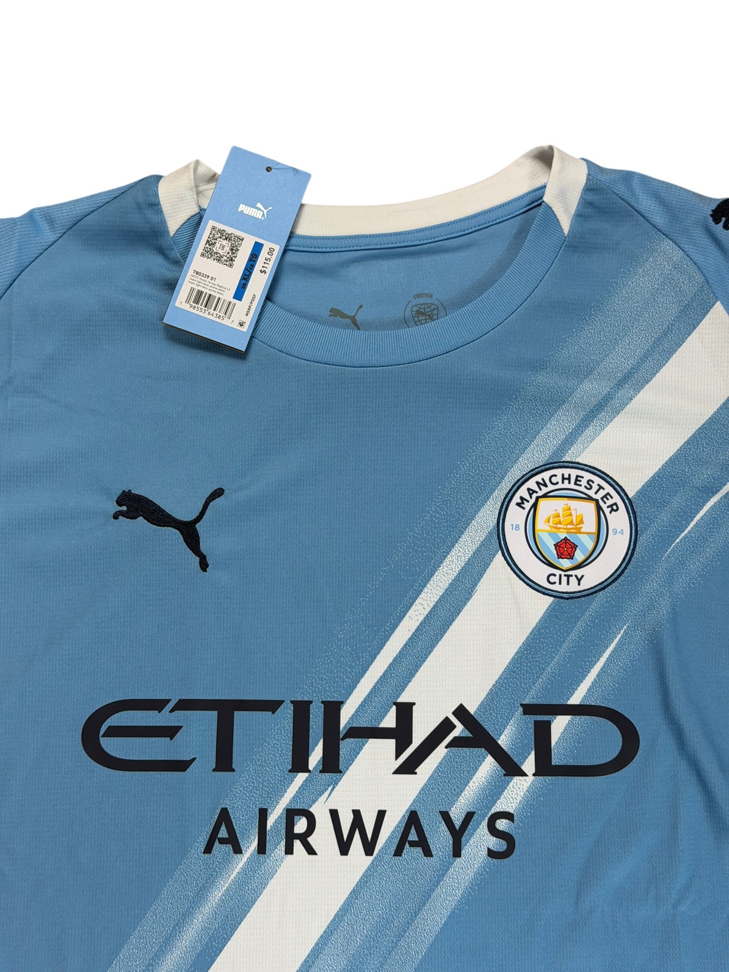 Manchester City 2025/26 Haaland Long Sleeve Home Jersey