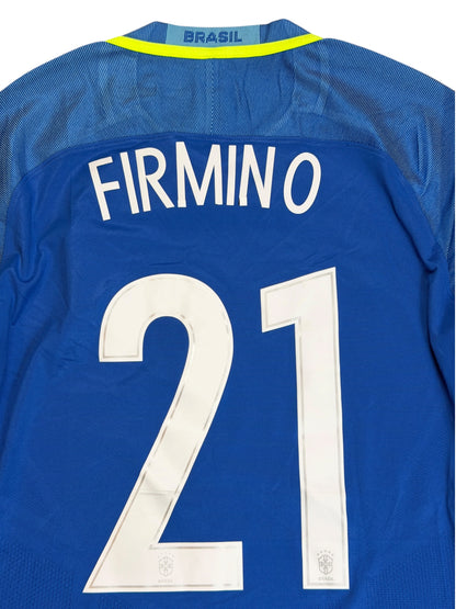Brazil 2016 Firmino Away Jersey (Player Issue)